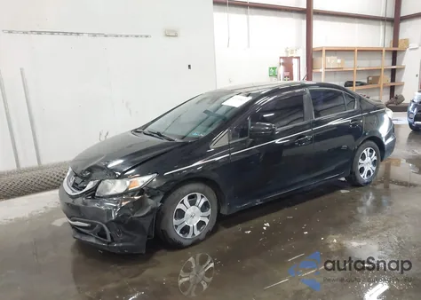 2015 Honda Civic Hybrid из США, поврежденный, VIN 19XFB4F27FE200376